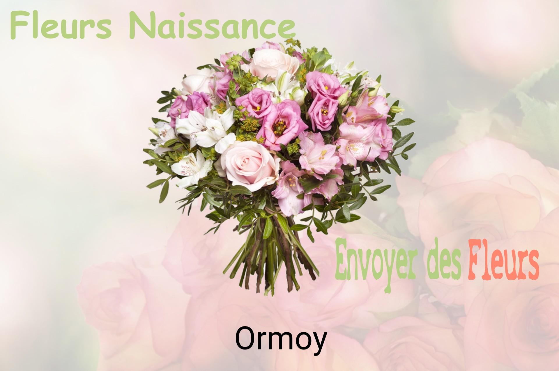 Bouquet de fleurs de naissance livré à Ormoy